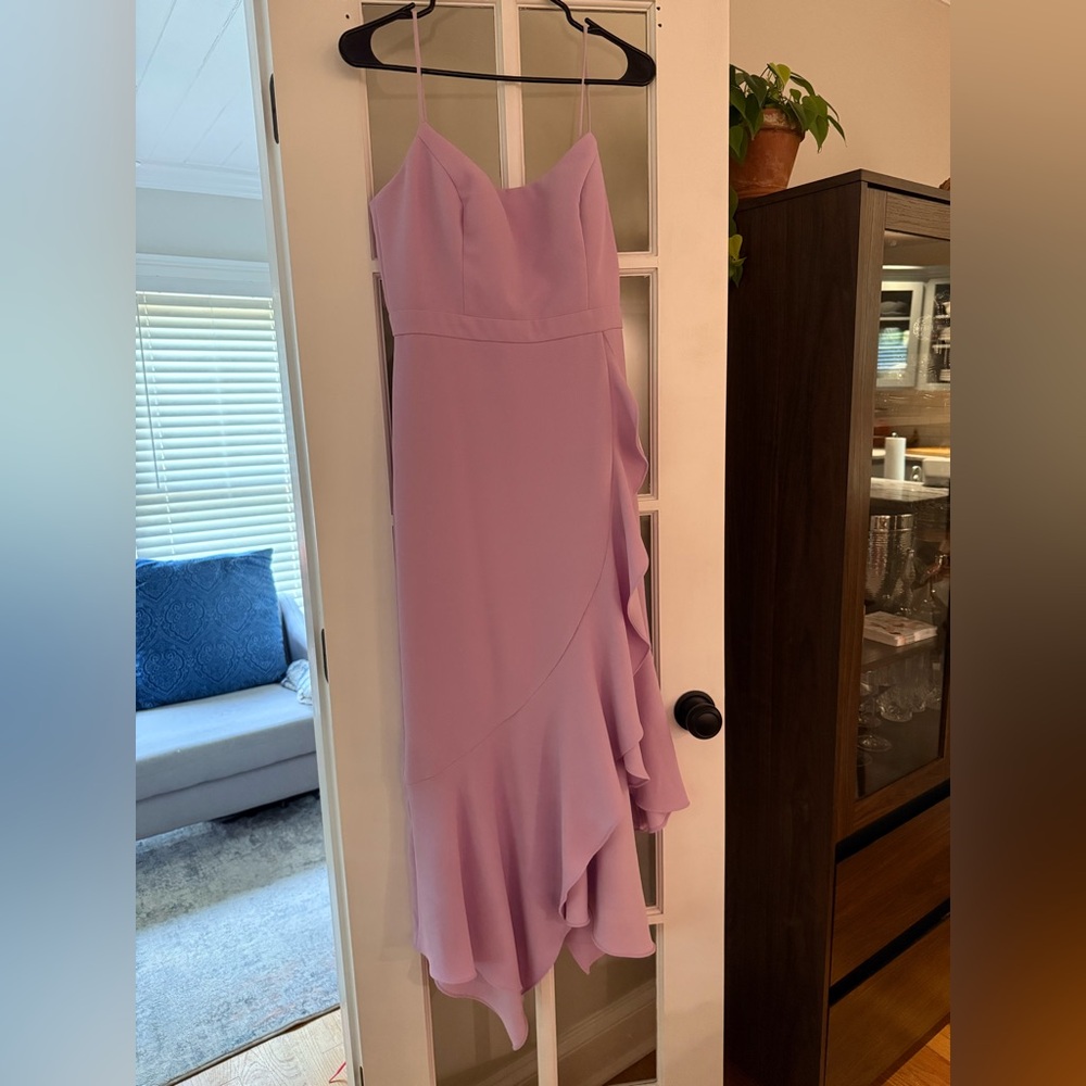 Aqua Formal - Size 6- Purple Asymmetrical Dress